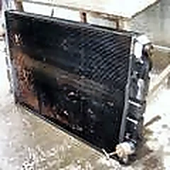Radiator auto în atelier